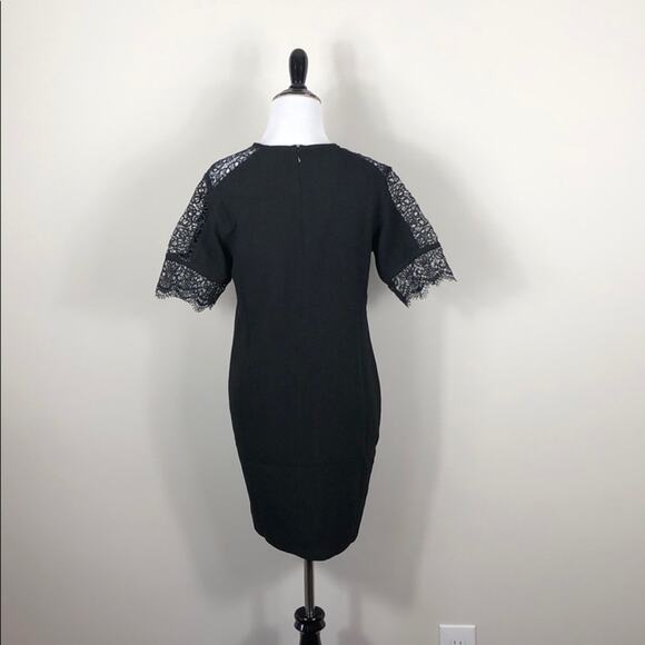 Endless Rose Dress Lace Sleeve Black Mini - Picture 4 of 4